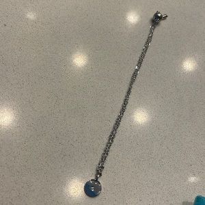 Adjustable Swarovski anklet.